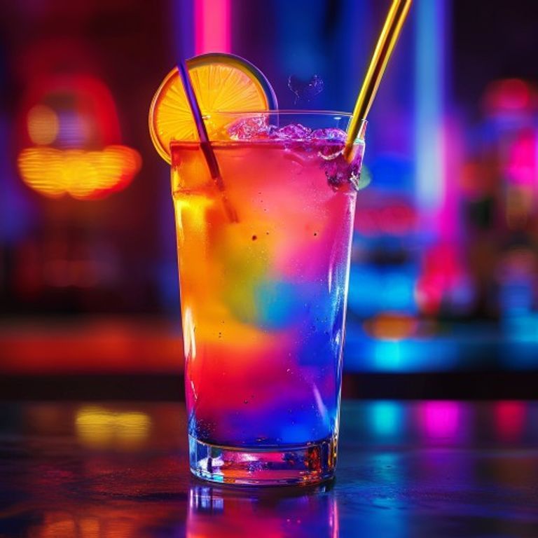 Visoki koktel sa 4 sloja boja